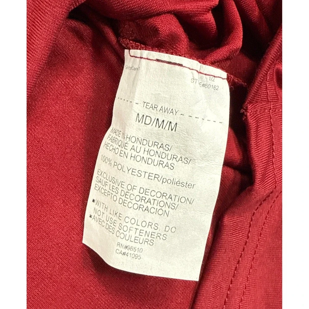 Under Armour Mens Medium Team Tech Shirt Red Loose Fit Performance Tee NWT